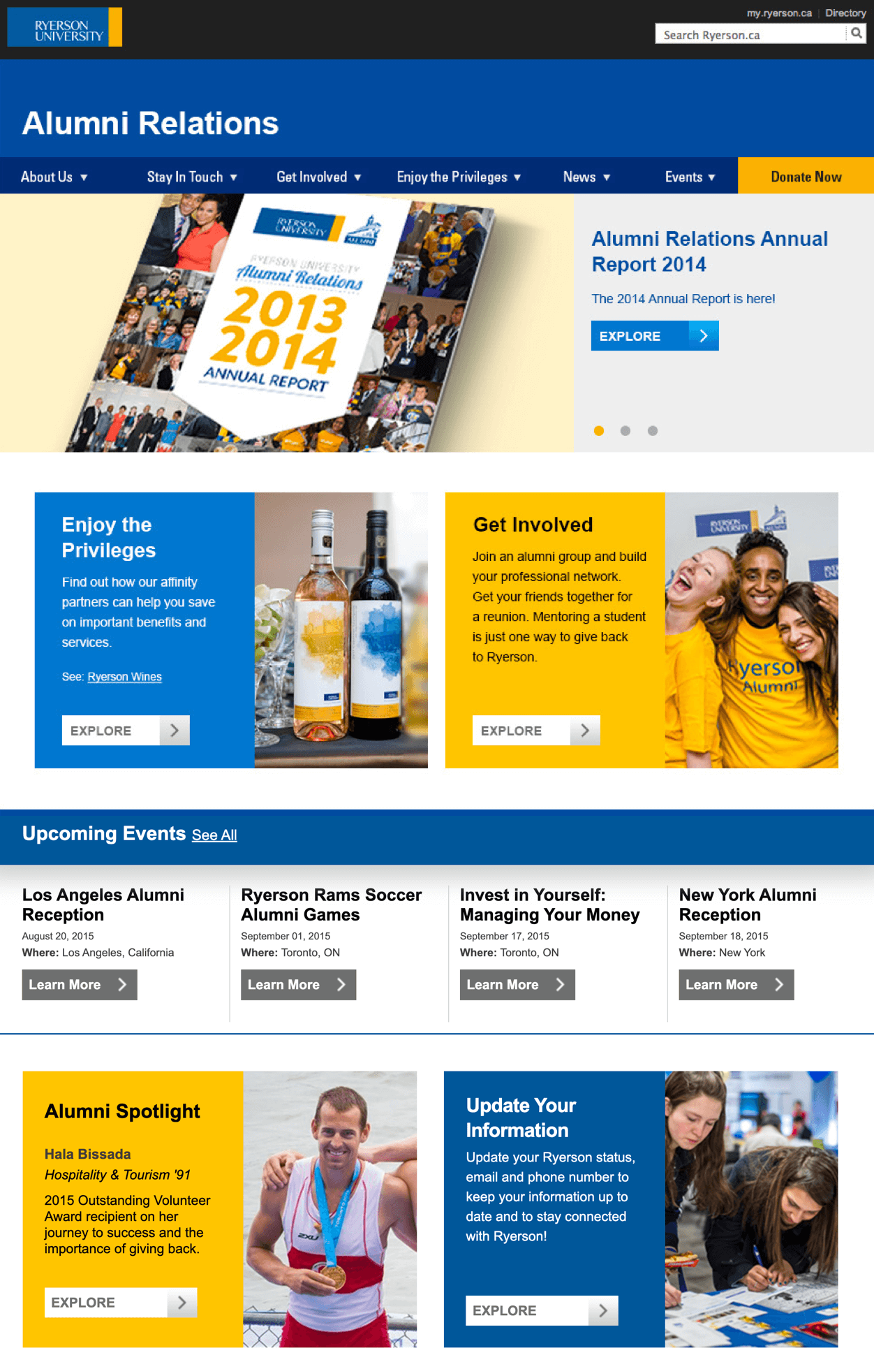 The high-fidelity mockup of the homepage