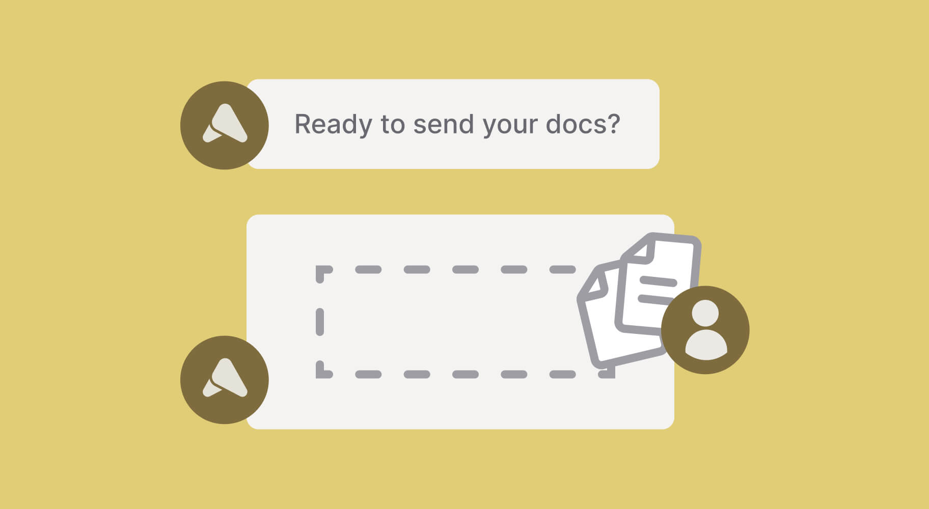Abstract image of documents being uploaded