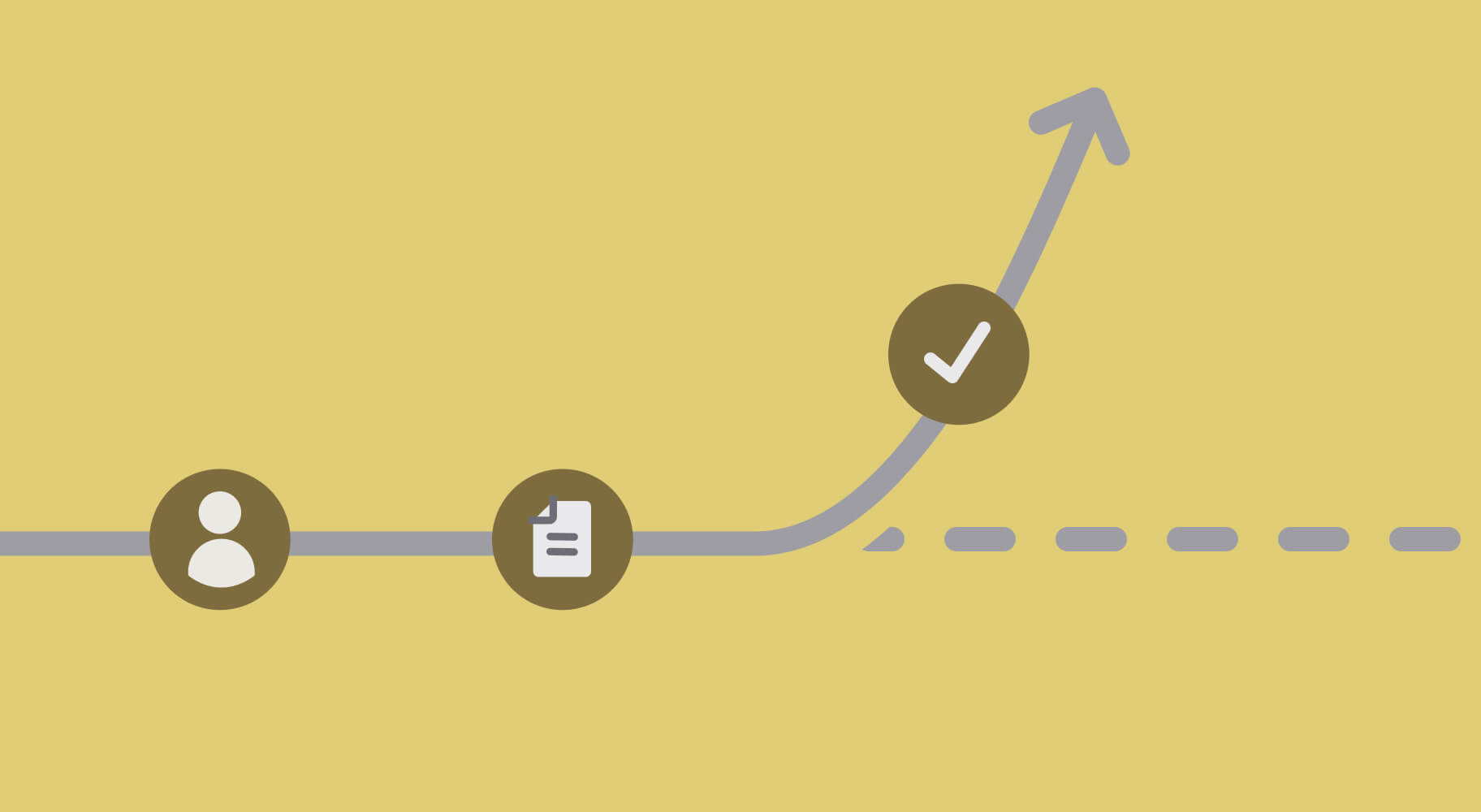 Abstract image of an user journey