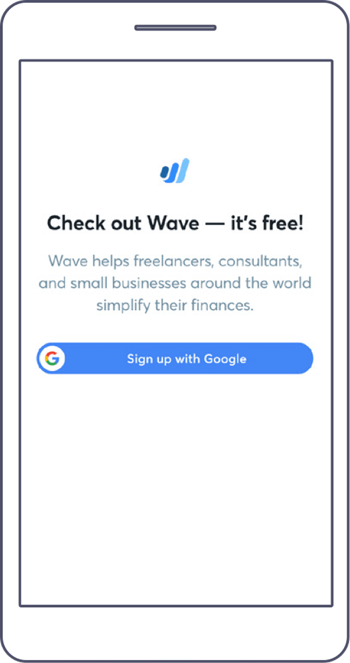 Mobile preview of the subscription landing page