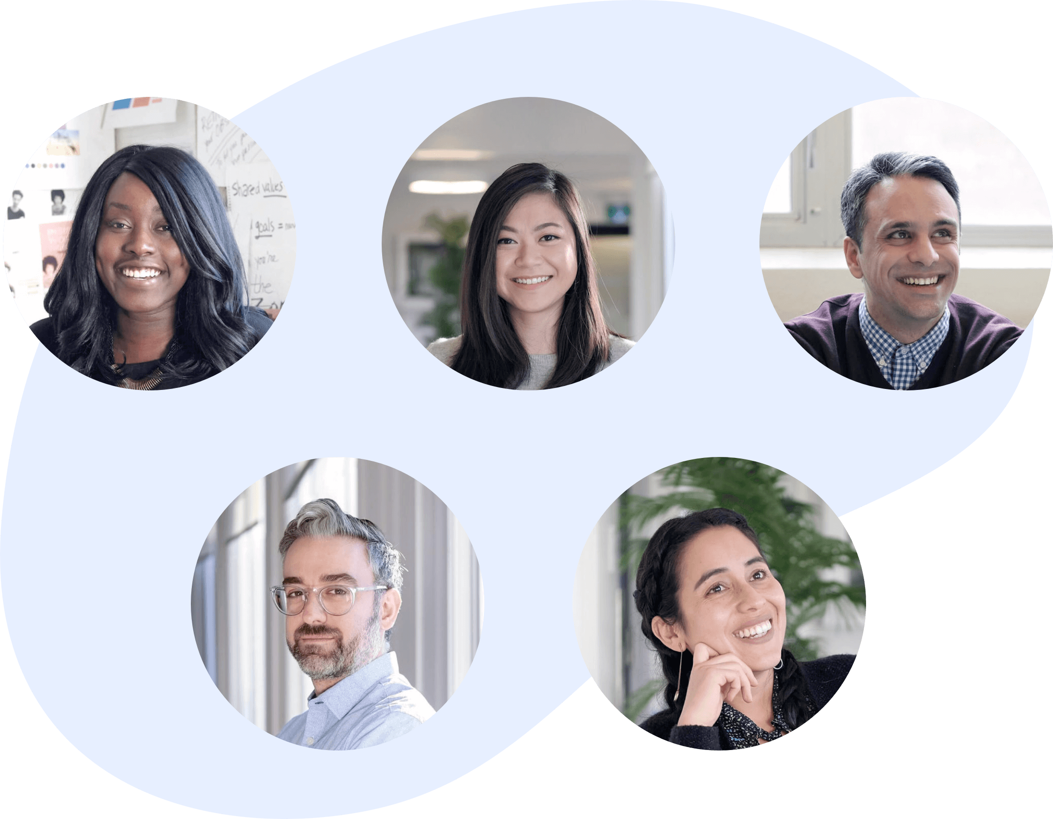 Headshots of a group of people