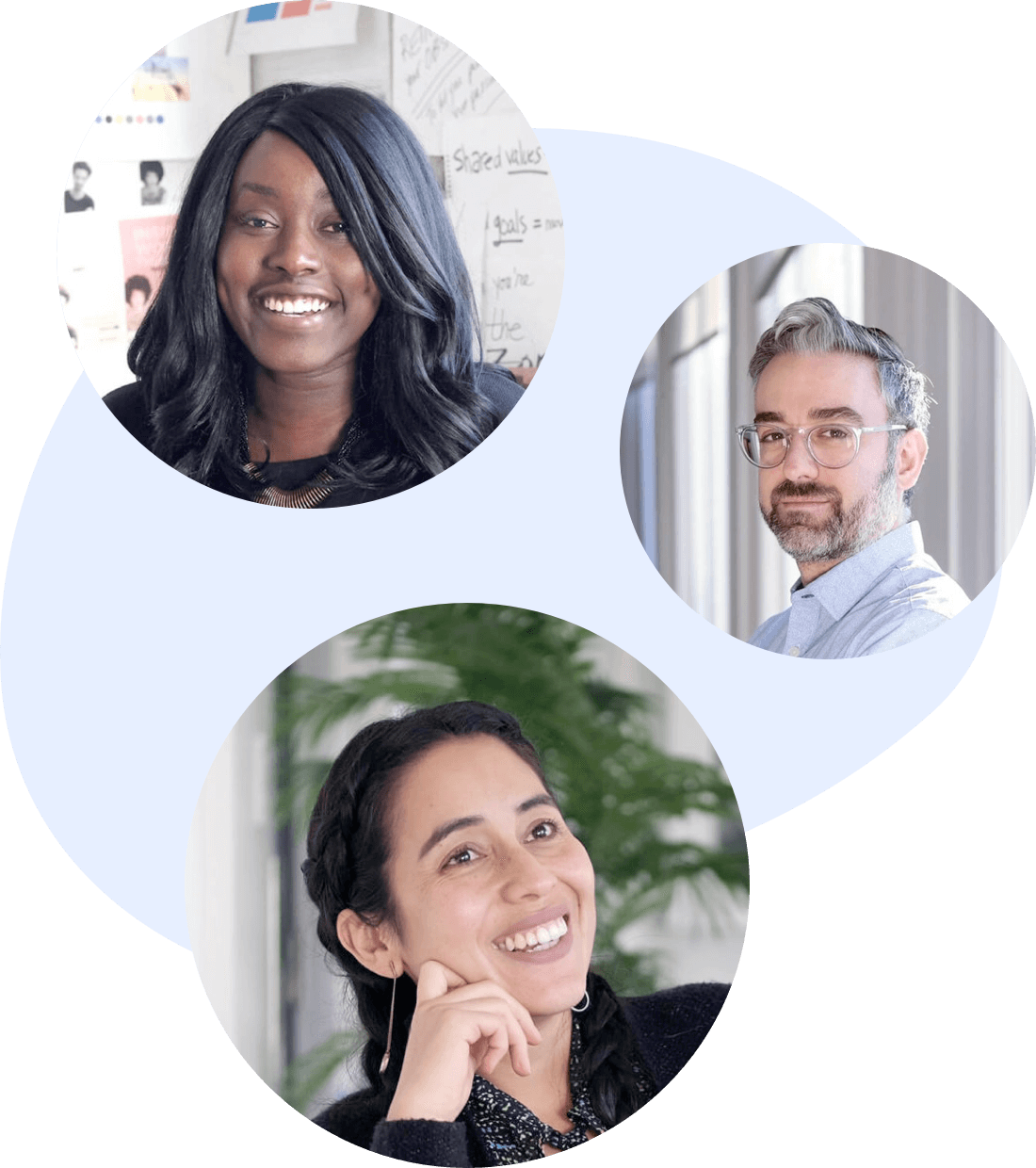 Headshots of a group of people
