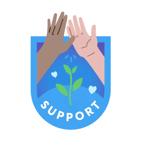 Illustration of two hands high-fiving